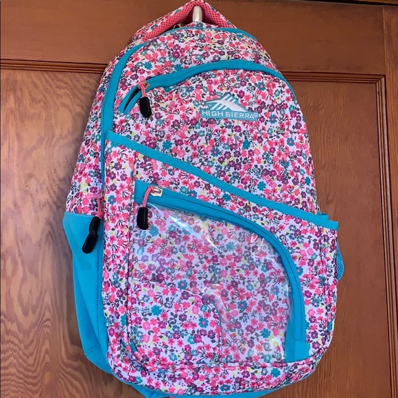 High Sierra Other - Floral backpack with lunchbox
